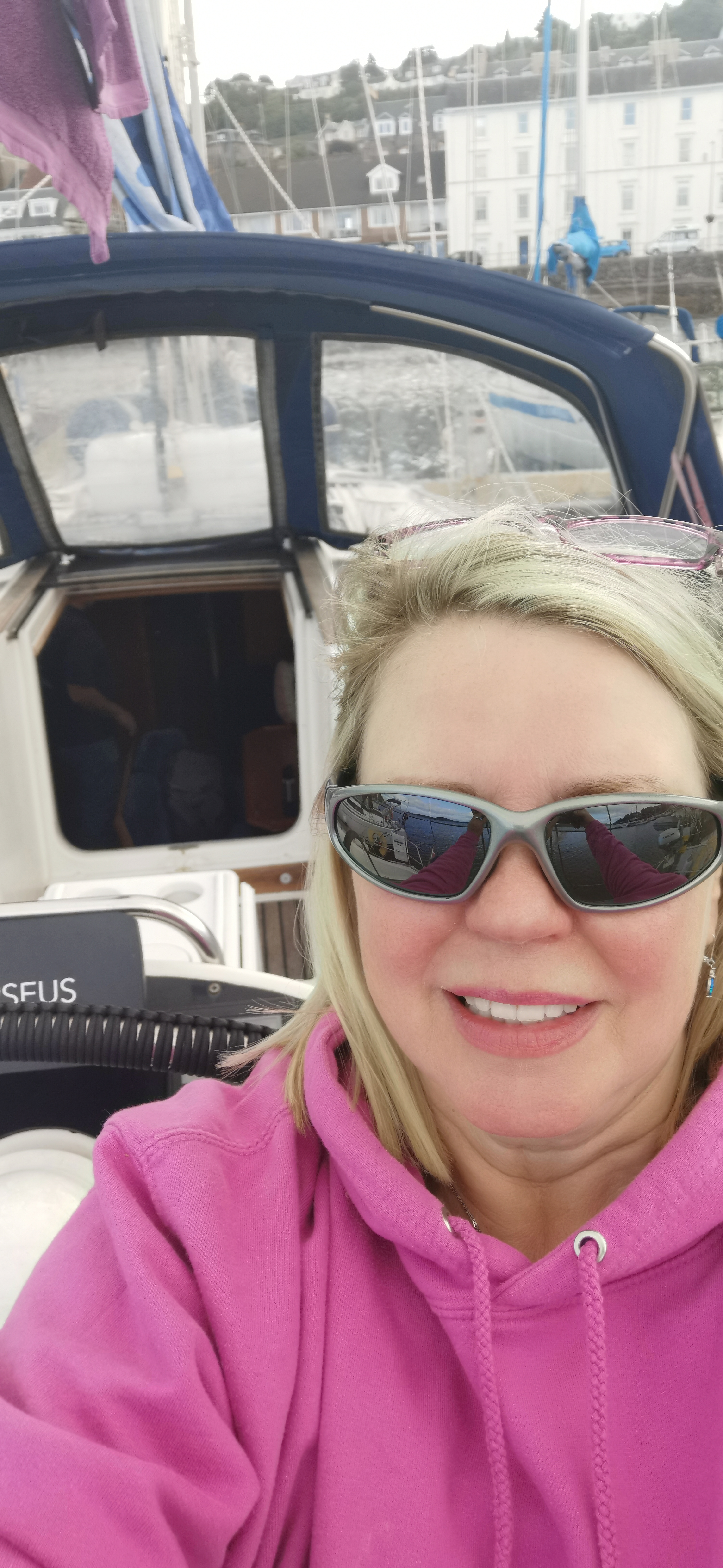 On the boat,